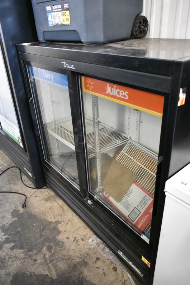2019 True GDM-41SL-48-HC-LD Metal Commercial 2 Door Reach In Cooler Merchandiser w/ Poly Coated Racks. 115 Volts, 1 Phase. Tested and Working! - Image 2 of 5