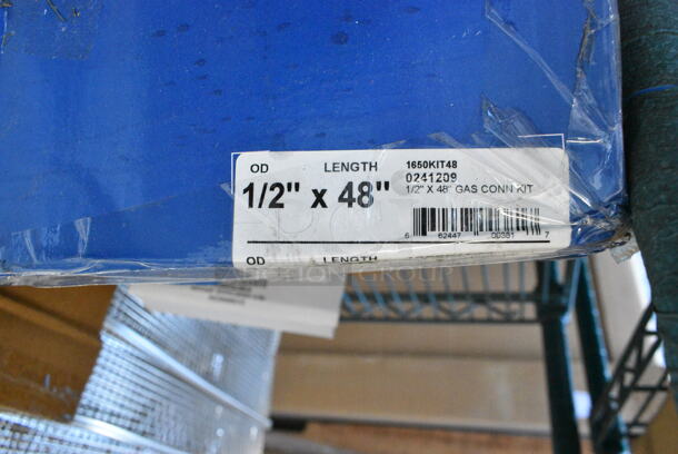BRAND NEW SCRATCH AND DENT! Dormont 1650KIT48 Deluxe SnapFast® 48" Gas Connector Kit with Two Elbows and Restraining Cable - 1/2" Diameter - Image 3 of 3