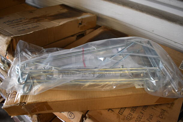 ALL ONE MONEY! Lot of 4 BRAND NEW IN BOX! Focus Chrome Finish Double Wall Bracket. 15x3x7 - Image 2 of 3