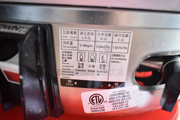 BRAND NEW SCRATCH AND DENT! RiceMaster Town RM-55N-R Natural Gas 110 Cup (55 Cup Raw) Gas Rice Cooker and Warmer - Image 7 of 8