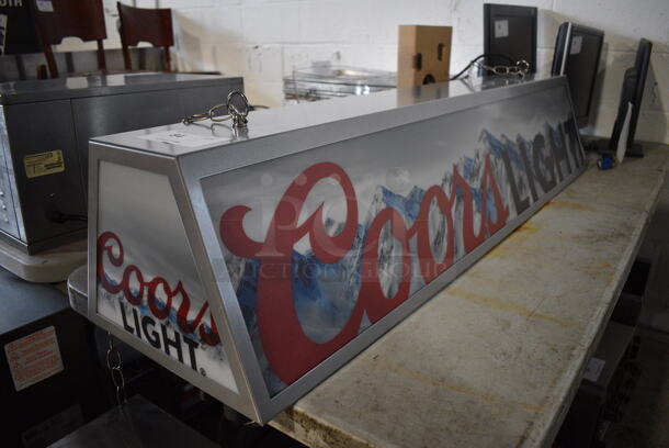 BRAND NEW! Coors Light Ceiling Mount Light Fixture. 50.5x13x11 - Image 3 of 5
