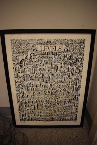 Framed Picture of Levels by Palnik 168/500.