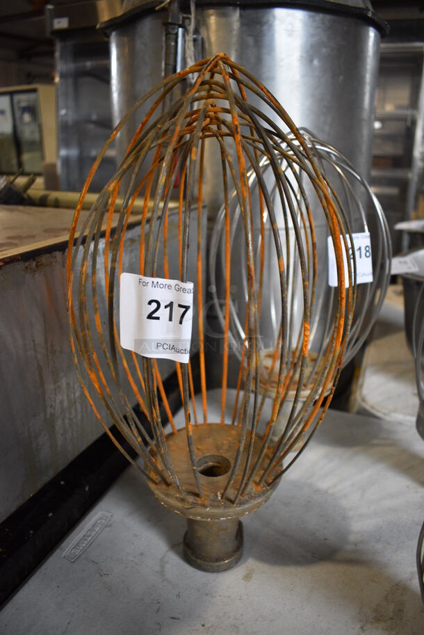 Hobart VMLH40D Metal Commercial 40 Quart Whisk Attachment for Mixer. 9x9x19 - Image 1 of 3