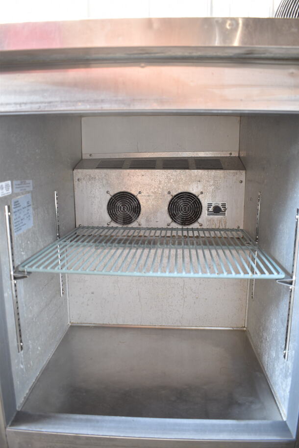 Leader NSFB27S/C Stainless Steel Commercial Single Door Undercounter Cooler on Commercial Casters. 115 Volts, 1 Phase. Tested and Working! - Image 4 of 5