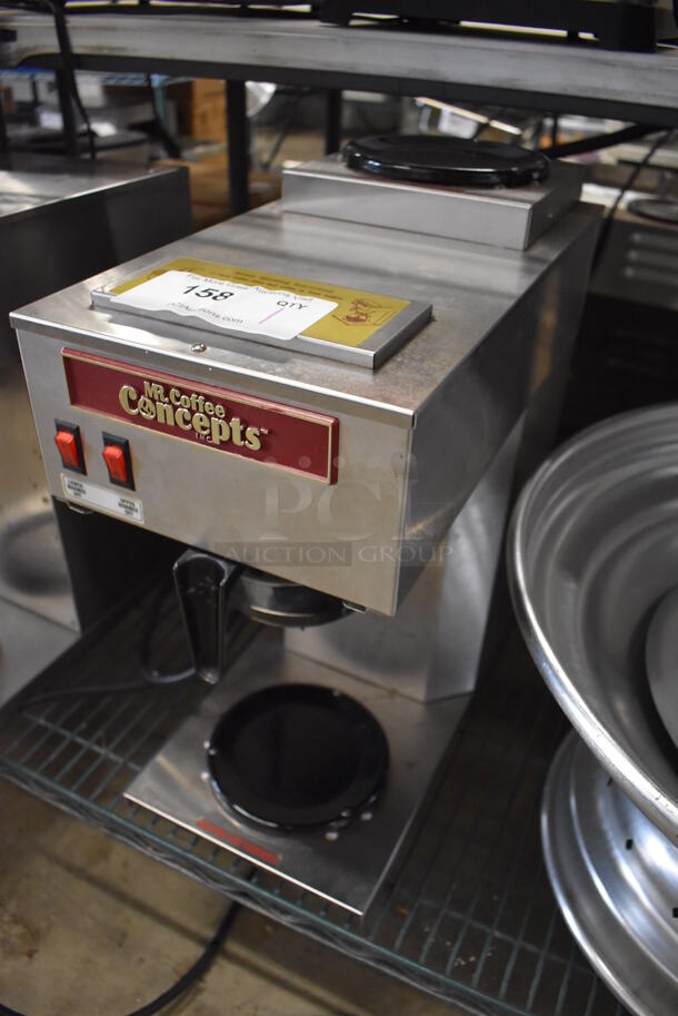 Mr Coffee RB-2 Stainless Steel Commercial Countertop Single Burner Coffee Machine w/ Poly Brew Basket. 120 Volts, 1 Phase. 9x19x17 - Image 2 of 6