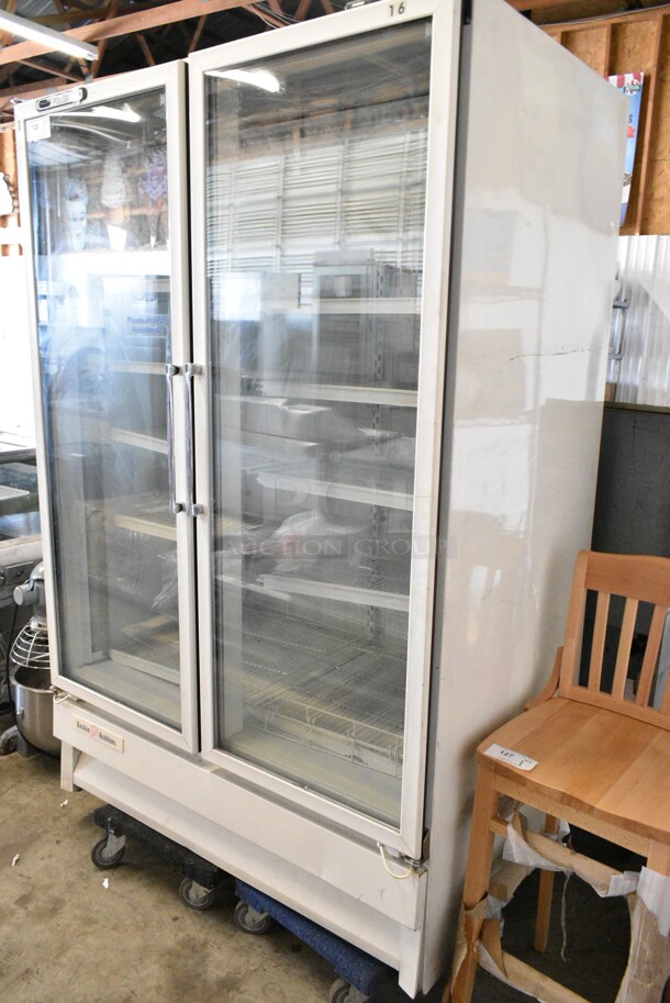 Carrier ULG50BCP-5 Metal Commercial 2 Door Reach In Freezer Merchandiser w/ Poly Coated Racks on Commercial Casters. 115/208-230 Volts, 1 Phase. - Image 2 of 6