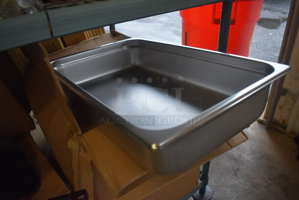 12 BRAND NEW IN BOX! Winco SPJH-104 Stainless Steel Full Size Drop In Bins. 1/1x4. 12 Times Your Bid! - Image 2 of 3