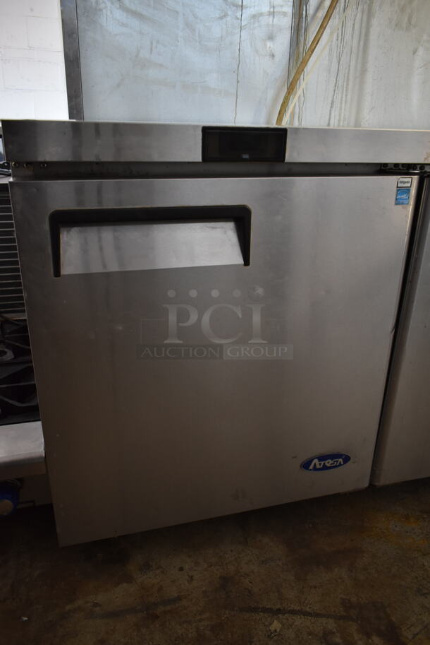 2020 Atosa MGF8401GR Stainless Steel Commercial Undercounter Single Door Cooler on Commercial Casters. 115 Volts, 1 Phase. Tested and Working! - Image 3 of 6