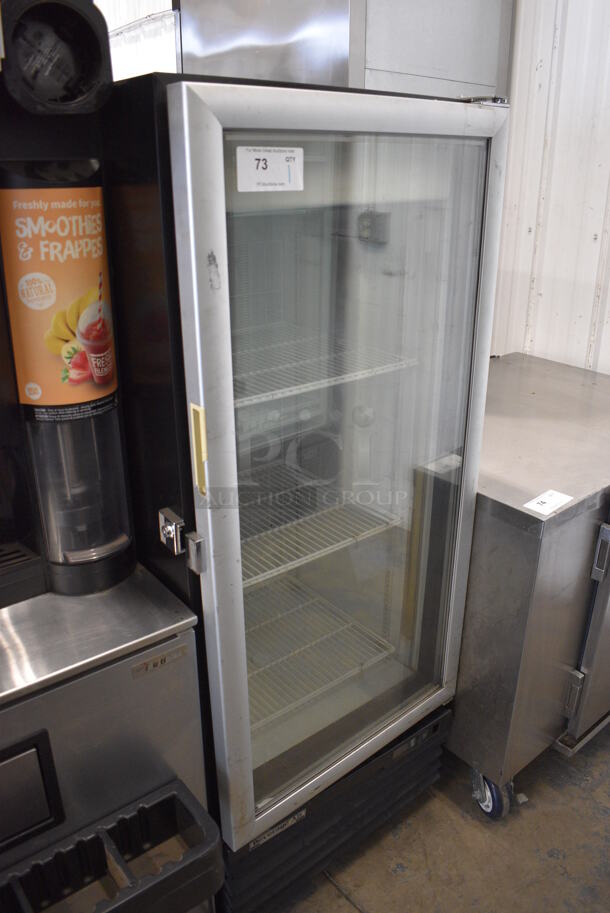 Beverage Air CFG-12-1-B Metal Commercial Single Door Reach In Cooler Merchandiser w/ Poly Coated Racks. 115 Volts, 1 Phase. 24x26x61. Tested and Working! - Image 3 of 5