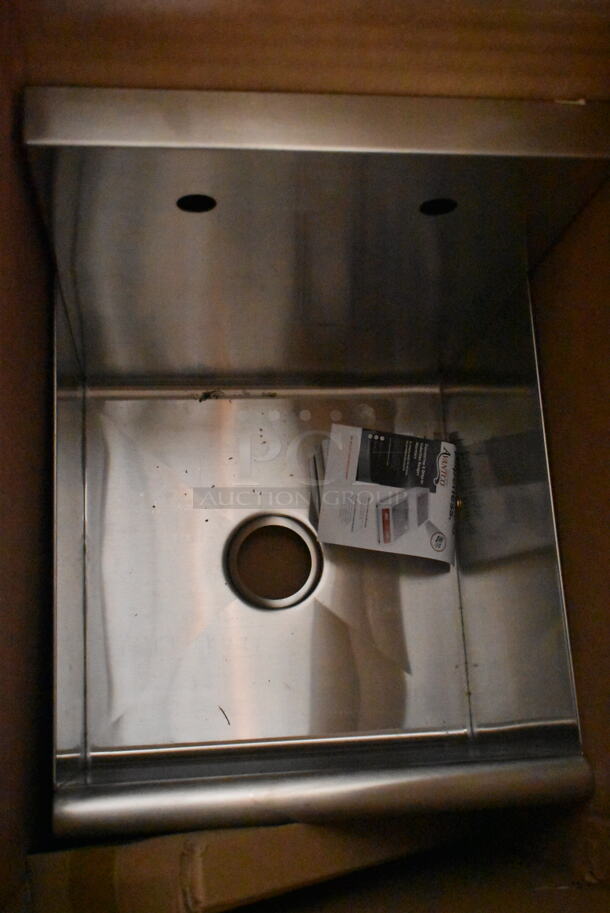 BRAND NEW SCRATCH AND DENT! Stainless Steel Commercial Single Bay Sink. No Legs. - Item #1109902