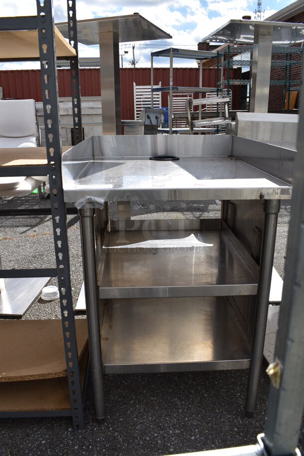 Stainless Steel Commercial Table w/ Under Shelves. 26x32.5x38 - Image 3 of 9