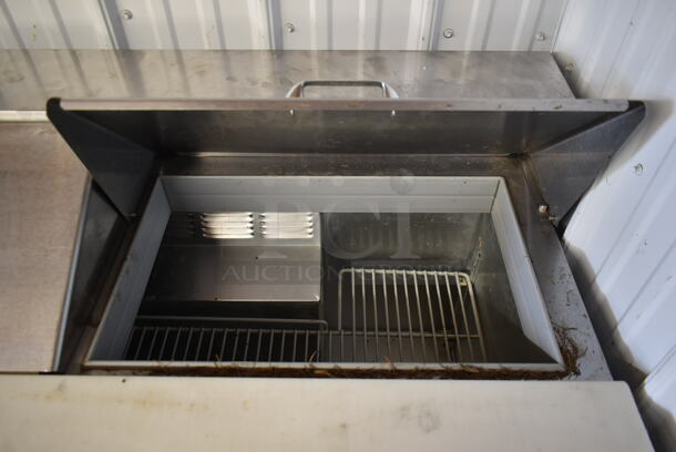 Beverage Air SUR60-16C Stainless Steel Commercial Sandwich Salad Prep Table Bain Marie Mega Top on Commercial Casters. 115 Volts, 1 Phase. Tested and Powers On But Does Not Get Cold - Image 5 of 8