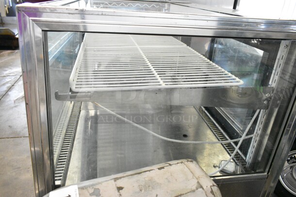 Leader CBK48 S/C Stainless Steel Commercial Floor Style Deli Display Case Merchandiser. 115 Volts, 1 Phase. Tested and Powers On But Does Not Get Cold - Image 3 of 7