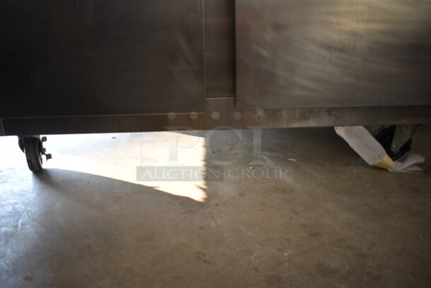 Traulsen G20000 Stainless Steel Commercial 4 Half Size Door Reach In Cooler on Commercial Casters. 115 Volts, 1 Phase. Tested and Powers On But Does Not Get Cold - Image 2 of 7