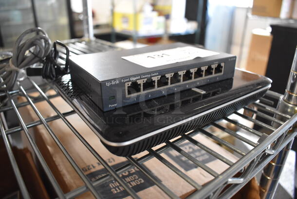 2 Items; TP Link TL-SG108 8 Port Gigabit Desktop Switch and TP Link Archer C2300 Router. Includes 6.5x4x1. 2 Times Your Bid! - Image 2 of 7