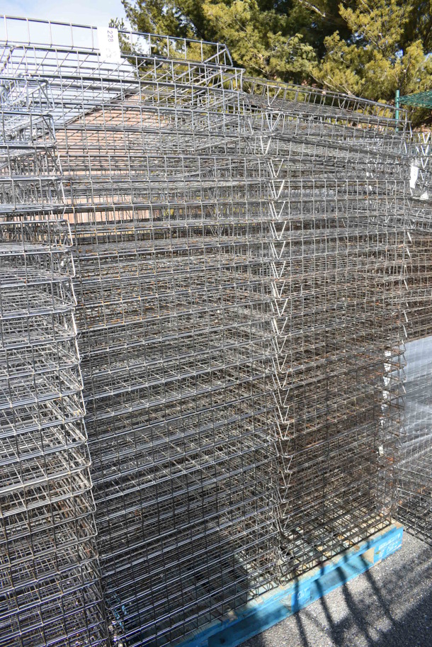 PALLET LOT of Approximately 100 Metal 
Wire Baskets. 26x13x2.5