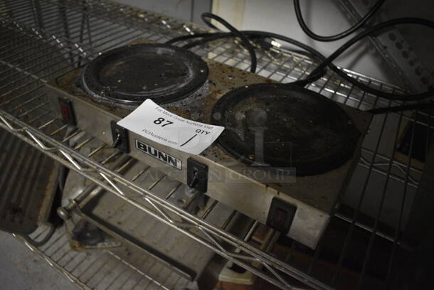 2015 Bunn WX2 Stainless Steel Commercial Countertop 2 Burner Coffee Pot Warmer. 120 Volts, 1 Phase. 14x7x2. Item Was in Working Condition on Last Day of Business. (kitchen) - Image 3 of 4