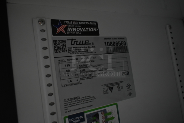 2024 True GDM-06-34-HC Metal Commercial Single Door Mini Cooler Merchandiser w/ Poly Coated Racks. 115 Volts, 1 Phase. Tested and Working! - Image 5 of 5