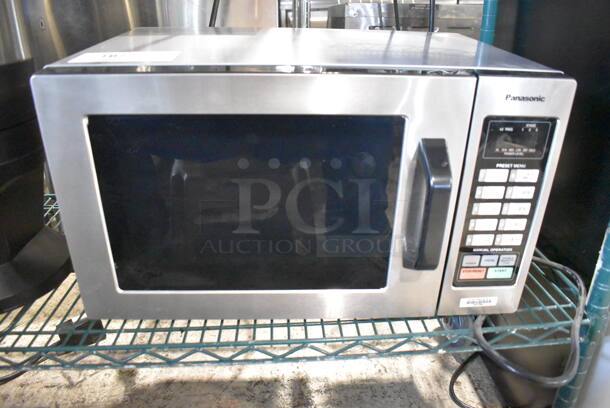 Panasonic NE-1054T Metal Countertop Microwave Oven. 120 Volts, 1 Phase. 20x15x12 - Image 1 of 7