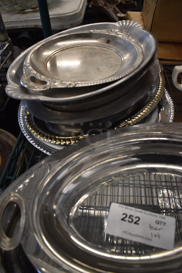 ALL ONE MONEY! Tier Lot of Various Items Including Metal Dishes, Ceramic Pitchers and Poly Bin - Image 9 of 10