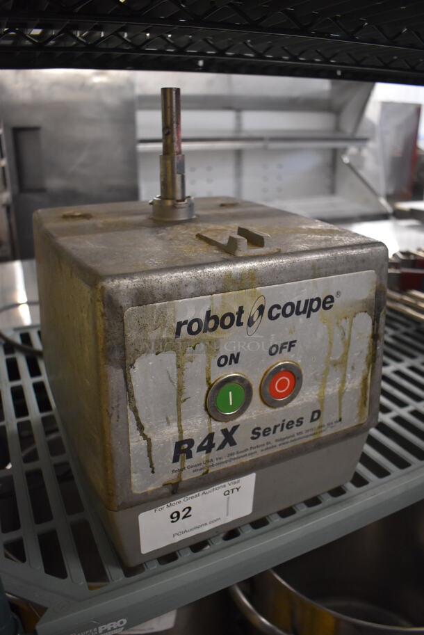 Robot Coupe R4X Series D Metal Commercial Countertop Food Processor Base. 120 Volts, 1 Phase. 10x13x15. Tested and Does Not Power On - Image 3 of 6