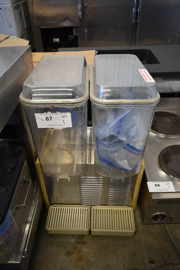 Crathco D25-4 Stainless Steel Commercial Countertop 2 Hopper Refrigerated Beverage Machine. 115 Volts, 1 Phase. Tested and Powers On But Does Not Get Cold - Image 1 of 5
