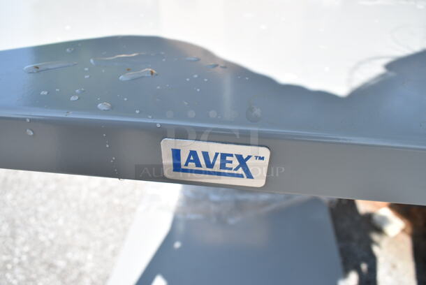 BRAND NEW SCRATCH AND DENT! Lavex Gray Metal 2 Tier Cart. - Image 5 of 5