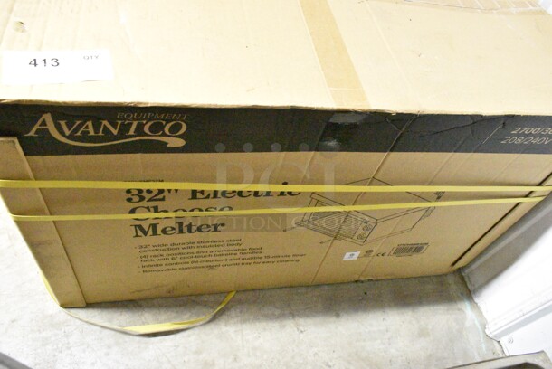 BRAND NEW IN BOX! Avantco 177CHSME32M Stainless Steel Commercial Countertop Electric Powered 32" Cheese Melter. 208/240 Volts. - Image 2 of 4