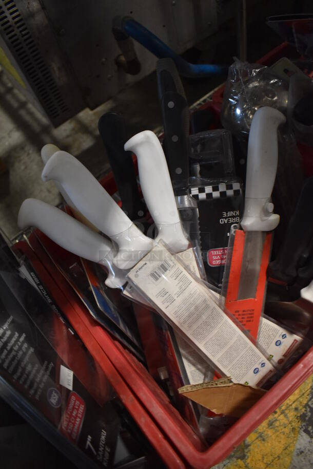 ALL ONE MONEY! Tier Lot of Various BRAND NEW Items Including Dishers, Knives, Pizza Pie Cutters and Spoodles - Image 7 of 10