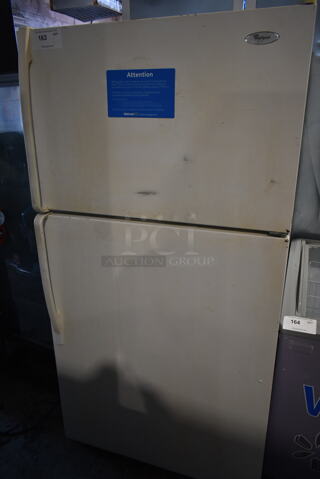 Whirlpool W1TXNMFWQ02 Metal Cooler Freezer Combo Unit. 115 Volts, 1 Phase. Tested and Powers On But Does Not Get Cold