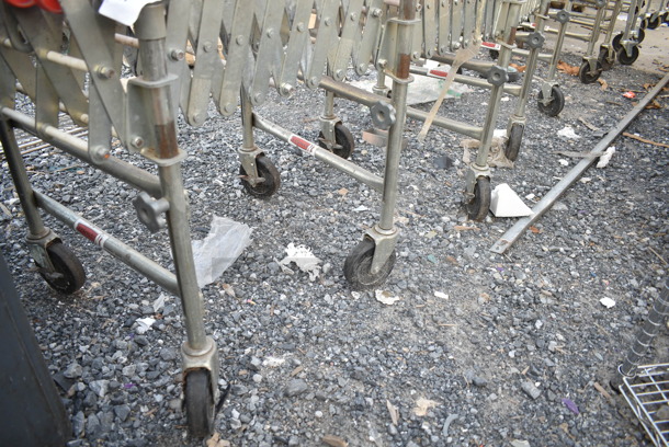 Nestaflex Metal Roller Expandable Conveyor Belt on Commercial Casters.  - Image 3 of 6