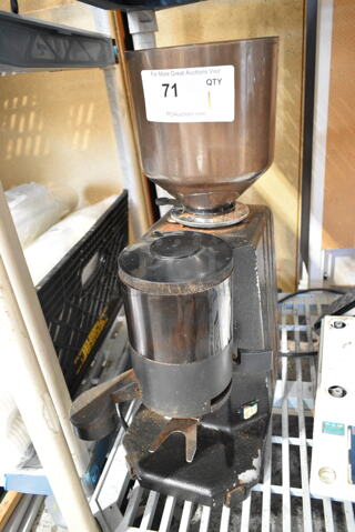 SM90 Metal Commercial Countertop Espresso Bean Grinder. 110 Volts, 1 Phase. Tested and Working!