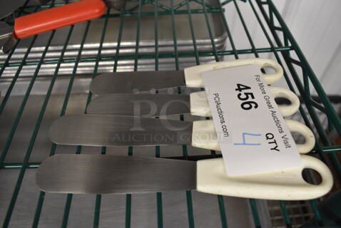 4 Stainless Steel Spreaders. 7", 8". 4 Times Your Bid!