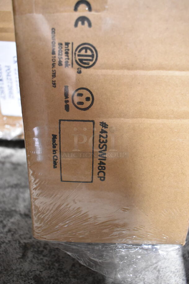 2 BRAND NEW IN BOX! ServIt 423SWI48CP Stainless Steel Commercial 48" High Wattage Strip Warmer with Infinite Controls. 120 Volts, 1 Phase. 2 Times Your Bid! - Image 4 of 5