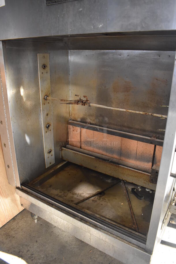 American Range Stainless Steel Commercial Natural Gas Powered Rotisserie Oven w/ 1 Spit. 44x26x58 - Image 3 of 6