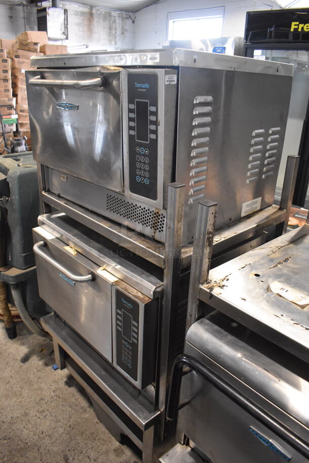 TurboChef NGC Commercial Stainless Steel Double Stack Convection Oven on Mobile Cart. 208-240 V. 2 Times Your Bid!  - Image 3 of 9