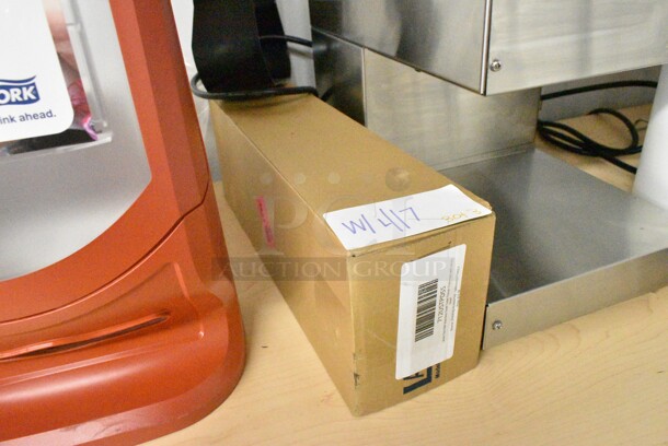 3 BRAND NEW SCRATCH AND DENT! Items Including Tork Poly Napkin Dispenser, 76A7018230002 American Standard 7018230.002 Edgemere Polished Chrome Toilet Paper Holder, 712USTPDSS Lavex Two Roll Stainless Steel Toilet Tissue Dispenser with Utility Shelf. 3 Times Your Bid!  - Image 10 of 11