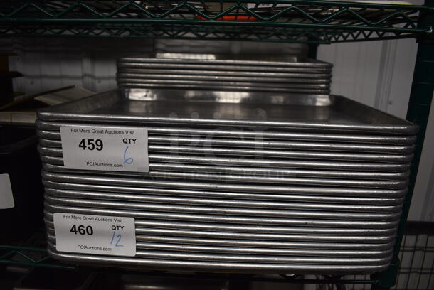 12 Metal Half Size Baking Pans. 13x18x1. 12 Times Your Bid! - Image 3 of 3
