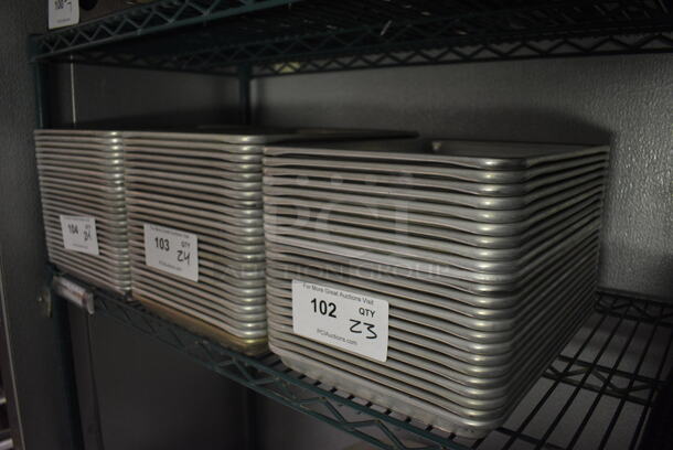 24 Metal Baking Pans. 9.5x13x1. 24 Times Your Bid!  (kitchen) - Image 3 of 3