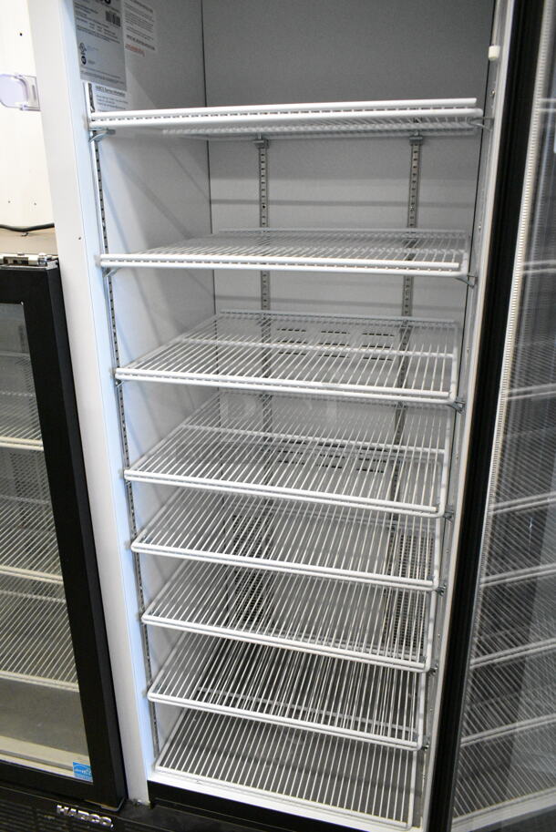 2019 Habco SE18 Metal Commercial Single Door Reach In Cooler Merchandiser w/ Poly Coated Racks. 115 Volts, 1 Phase. Tested and Working! - Image 4 of 5