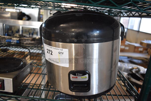 Elite DRC-1000B Metal Countertop Rice Cooker. 120 Volts, 1 Phase. 11x10x10.5 - Image 1 of 6