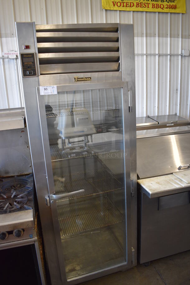 Traulsen UR 30 WT Stainless Steel Commercial Single Door Reach In Cooler Merchandiser w/ Racks on Commercial Casters. 115 Volts, 1 Phase. 30x27x82. Tested and Working! - Image 2 of 5