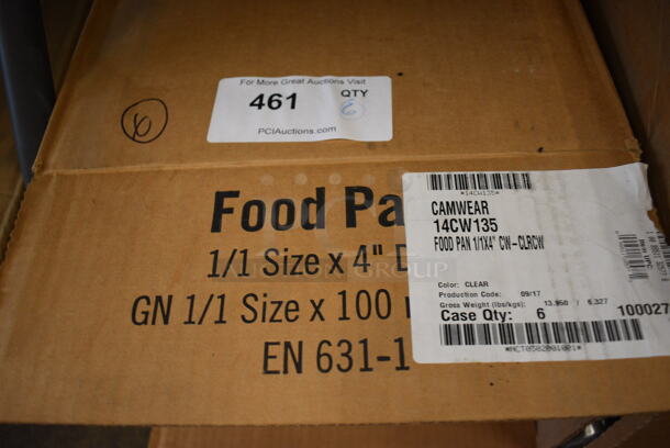 ALL ONE MONEY! Lot of 6 BRAND NEW IN BOX! Cambro Full Size Drop In Bins. 1/1x4 - Image 3 of 3