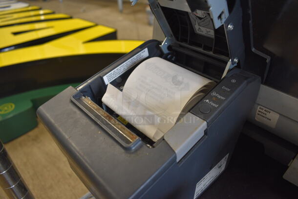 Par 15" POS System Monitor, Epson Model M244A Receipt Printer, Verifone Credit Card Reader, Barcode Scanner and Metal Cash Drawer - Image 6 of 6