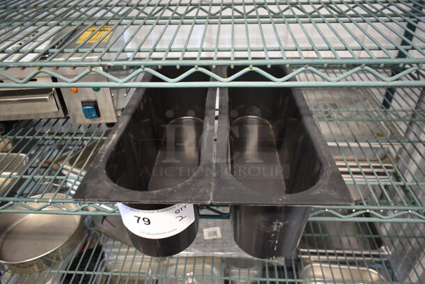 ALL ONE MONEY! Lot of 2 Black Poly Bins. - Image 3 of 3