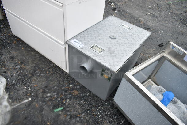 BRAND NEW SCRATCH AND DENT! Regency 600GT20 40 lb. 20 GPM Grease Trap with 3" Non-Threaded Connections - Image 3 of 5