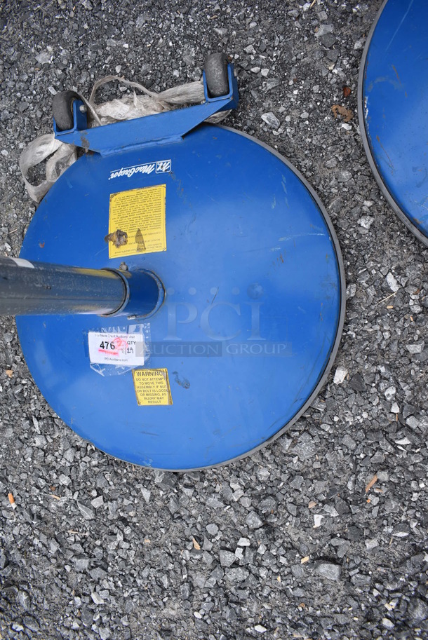 2 MacGregor Blue and Chrome Metal Net Poles. 24x24x100. 2 Times Your Bid! - Image 4 of 6