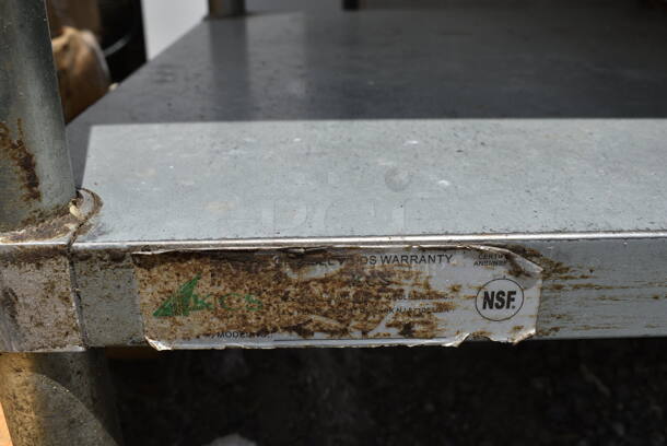 Stainless Steel Commercial Table w/ Metal Under Shelf. Contents Not Included.  - Image 5 of 5