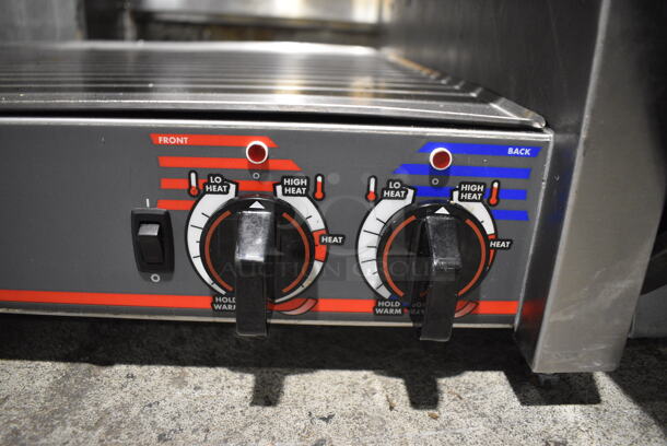 APW Wyott Model HRS-75 5T Stainless Steel Commercial Countertop Hot Dog Roller. 208/240 Volts, 1 Phase. 36x29.5x11 - Image 3 of 6