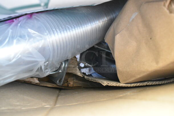 16 BRAND NEW Boxes Including 164VYCHAIRBK Lancaster Table & Seating Vineyard Series Smokey Black Outdoor Cross Back Chair, 5002WRAPNAPN EcoChoice WrapNap 2-Ply Natural Kraft 1/4 Fold Dinner Napkin 16" x 16" - 3000/Case, 164BMCAFEWHT Lancaster Table &amp; Seating Alloy Series Pearl White Outdoor Cafe Barstool, 164BMBKLSWHT Lancaster Table &amp; Seating Alloy Series Pearl White Outdoor Backless Barstool. 16 Times Your Bid!  - Image 12 of 12